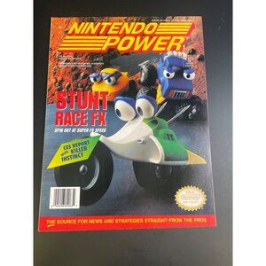 Nintendo Power Magazine Vol# 63 Stunt Race FX CES report Killer instinct Complet